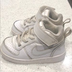 White Nike high tops